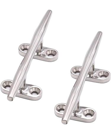 Trafu Stainless Boat Dock Cleats | Marine Cleats for Boats and Kayaks (2 Pack) - 5 inch | Includes Screws - Buy Online on GoSupps.com