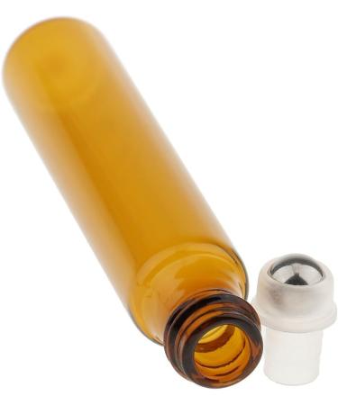 Bocotoer 10ml Empty Amber Glass Roll-on Essential Oil Bottles Pack of 6 for Aromatherapy & Perfume - Buy Online on GoSupps.com