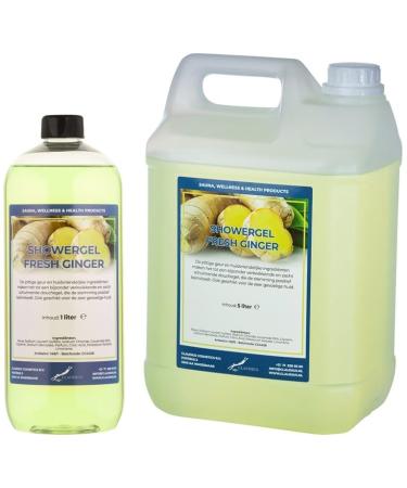 Claudius Showergel Fresh Ginger 5 liter + 1 liter transparant