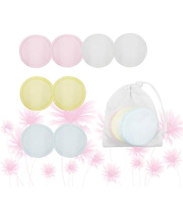 Milisten 8Pcs Reusable Bamboo Makeup Remover Pads - Eco-Friendly Cotton Rounds for Face & Nail Polish - Washable Facial Towels - Buy Online on GoSupps.com