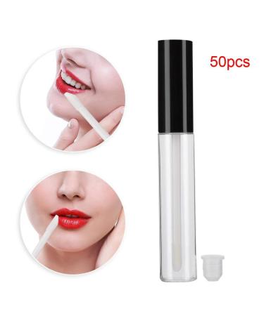Filfeel 50 Pack 10ml Clear Lip Gloss Containers - Refillable Travel Vials for Lipstick Lip Balm & Sampling - Buy Online on GoSupps.com