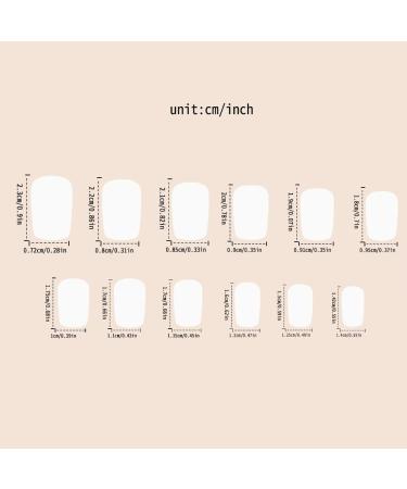 Buy Black French Tip Press On Nails - Short Square Glitter False Nails | 24 Pcs Acrylic Full Cover Design for Women - Buy Online on GoSupps.com