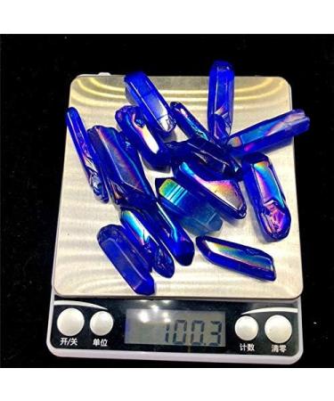 100g Blue Aura Titanium Crystal Coated Strip Quartz Rough Violet Crystal Stone Strip for Decoration - Buy Online on GoSupps.com