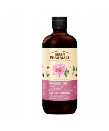 GREEN PHARMACY Geern Pharmacy Damascus Rose & Shea Butter Body Wash 500ml Revitalizes & Cares Skin