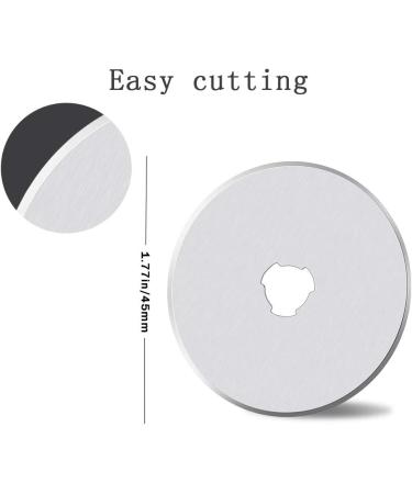 45mm Rotary Fabric Cutter with Safety Lock and 10 Replacement Blades - Ideal for Quilting, Sewing, Arts, and Crafts - Buy Online on GoSupps.com