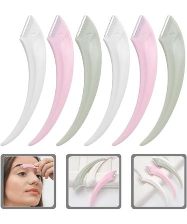 Beavorty 6-Piece Meniscus Anti-Scratch Eyebrow Trimmer Set - Stainless Steel Face Hair Removal for Women | Eyebrow Cutter & Raspers - Perfect Cosmetics Tool - Buy Online on GoSupps.com