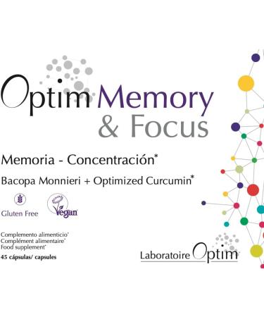 Bacopa Monnieri Brahmi Capsules - Turmeric Turmeric Longvida - 45 Capsules | Memory Concentration for Adults Teenagers Students - Food Supplement | Optim Memory - Buy Online on GoSupps.com