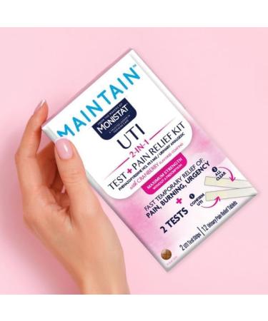 Monistat Maintain Kit 2-in-1 2 Test Strips and 12 Pain Relief Tablets (4pack) Maintain 1 Count (Pack of 4) - Buy Online on GoSupps.com