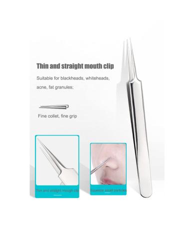 Stainless Steel Precision Tweezer for Ingrown Hair & Blackhead Removal - Buy Online on GoSupps.com