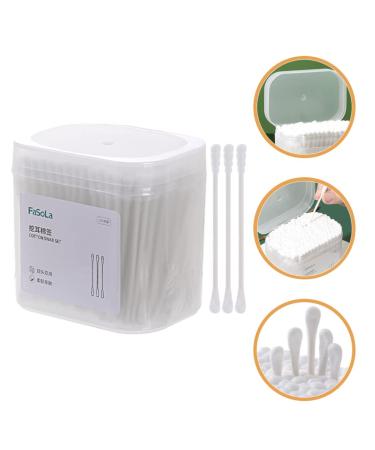 FRCOLOR Disposable Cotton Swabs - Spiral Double-Headed Ear Cleaning Swabs for Baby & Kids | 100% Safe & Soft Cotton | 7.5x0.5cm - Buy Online on GoSupps.com