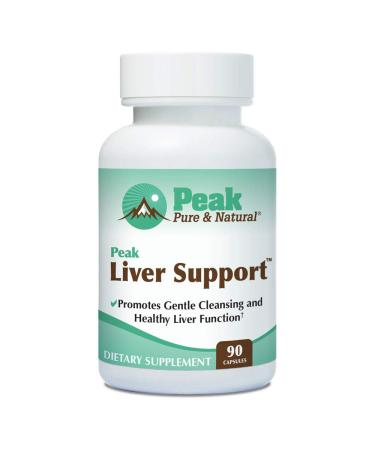 Peak Liver Support by Peak Pure & Natural | Milk Thistle Based Liver Support Supplement | Liver Cleanse and Detox | 90 Capsules