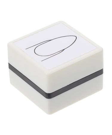 Healeved Nail Practice Stamp Manicure Art Stamper Tool Stamping Manicure Tool Manicure Practice Stamper Manicure Stamper Silicone Nail Stamper Nail Art Painting Stamper White Mold Plastic