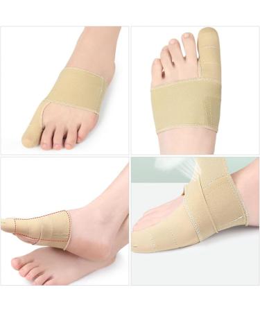 GLEAVI 2pcs Wrapped Toe Spacers Bunion Correctors | Breathable Toe Separators for Foot Skin | Skin Color/Black - Buy Online on GoSupps.com