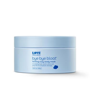 Love Wellness Bye Bye Bloat Firming Clay Body Mask | Lymphatic Drainage Body Mask for Women | Supports Lymph Node Drainage and Skin Hydration | Extracts Bloat and Tightens Skin | 250g