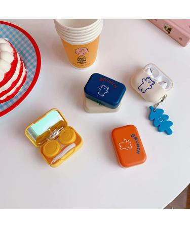 Miedeon 4-Piece Cute Travel Contact Lens Case Set - Purple Etui with Screw Closure for Safe Storage | Perfect for International Shipping - Buy Online on GoSupps.com