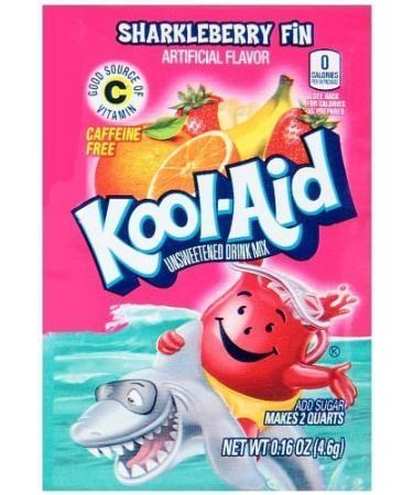 KOOL-AID SHARKLEBERRY FIN Unsweetened Drink Mix (12 Packets) by Kool-Aid mixed-berry 0.16 Ounce (Pack of 12)
