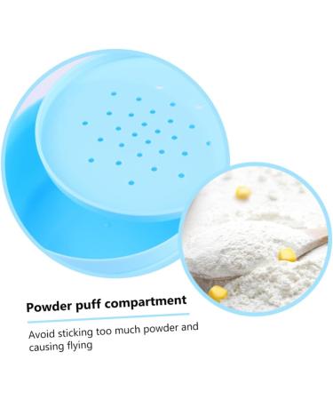 TOYANDONA Box Body Powder Box Infants Loose Powder Compact Container Powder Puff and Container Body Powder Container Infant Powder Puff Kids Suit Textile Cotton Applicator Compression Travel - Buy Online on GoSupps.com