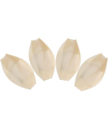 Florencey 50x Finger Food - Bowls Boat Biodegradable Wood 11 cm x 6.5 cm - Buy Online on GoSupps.com