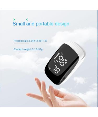 Rechargeable Pulse Oximeter Fingertip - Accurate Blood Oxygen Saturation Monitor for Sports | Fast SpO2 Reading (White - Buy Online on GoSupps.com