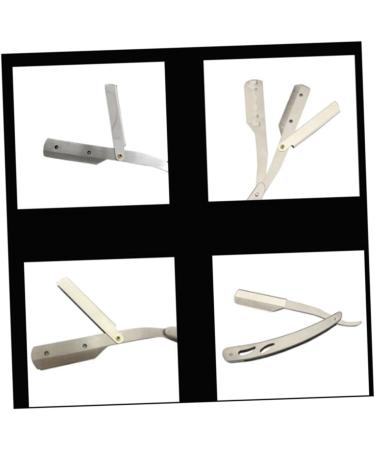 Angoily 6 Pcs Barber Shaving Tools Set | Mustache Scissors & Stainless Steel Manual Razor for Men - International Shipping - Buy Online on GoSupps.com