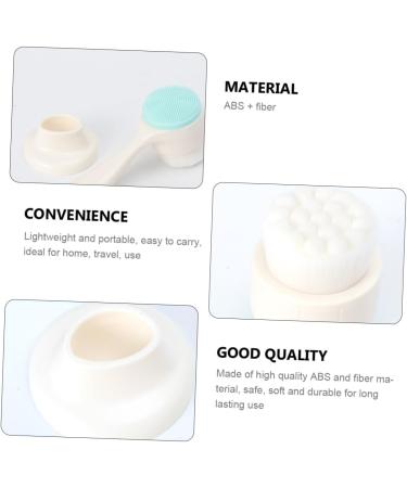 HAPINARY 1pc Face Brush Face Soap Brush Silicone Brush Facial Brush Handhled Face Skincare Removal Brush Hand Held Face Makeup Remover Brush Deep Cleaning Fiber White Beauty Tools - Buy Online on GoSupps.com
