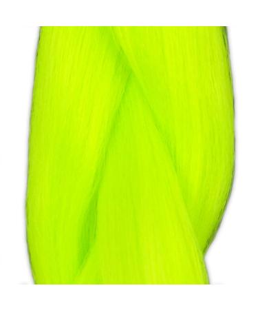 Buy Mybraids 2m Premium Braid Hair - 1-Colored for Rasta Braids Dreads & Crochet Twists | 22-Y Neongelb - Buy Online on GoSupps.com