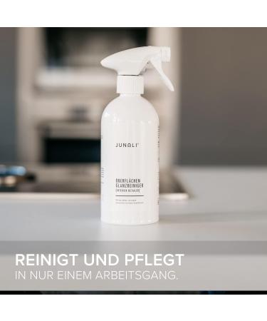 Junali Surfaces Gloss Cleaner - Antistatic Spray for High Gloss Kitchen & Natural Stone - 2x500ml - Buy Online on GoSupps.com