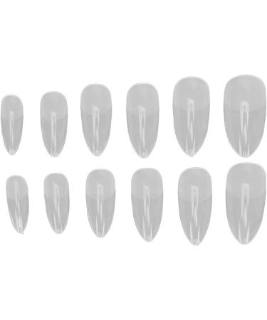 Nail Tips Multi-Size Breathable False Nail Tips Semi-Frosted Ultra-Thin for Salon (11#) - Buy Online on GoSupps.com
