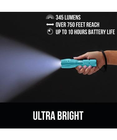 Gorilla Grip LED Tactical Flashlight - Ultra Bright, High Lumens, 5 Modes, Long Lasting, Water Resistant - 750 FT Zoom, Camping and Emergency Gear (Turquoise) - Buy Online on GoSupps.com