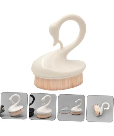 Beavorty 1Pc makeup brush makeup powder brush makeup gadgets buffing face brush makeup foundation facial tool cosmetics blush brush travel portable beauty products white artificial fiber - Buy Online on GoSupps.com