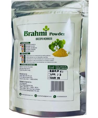 Brahmi Powder - 227g Half Pound | Bacopa Powder for Hair & Skin | Promotes Hair Growth - Buy Online on GoSupps.com