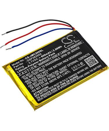 GSP383555 800mAh Battery Compatible with Clip 2 an CS056US Clip 2 P04405201 CLIP2BLKAM 3.7V