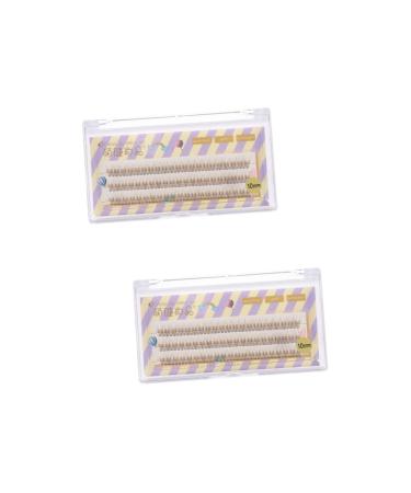 Beavorty 2 Boxes Fake Eyelashes Faux Lashes Natural Look Lashes Grafting Lash Individual Lash Christmas Eye Lashes Long Extension Eyeslash Faux Lashes Cosmetics Fiber Swallowtail