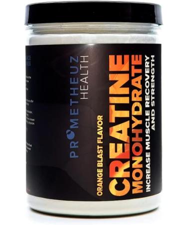 Prometheuz Health Creatine Monohydrate - Boost Muscle Recovery & Strength for Men & Women | Orange Blast Flavor 50 Servings - Shop Now - Buy Online on GoSupps.com