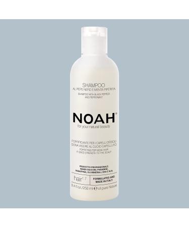 Buy Noah 1.7 Fortifying Shampoo Black Pepper & Peppermint | Natural Vegan Cruelty-Free Scalp Exfoliating Shampoo 8.45 fl. oz - Buy Online on GoSupps.com