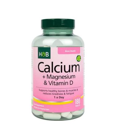 Holland & Barrett Calcium + Magnesium & Vitamin D 180 Tablets - Buy Online on GoSupps.com