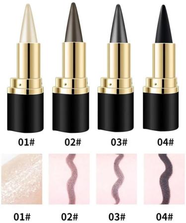 4 Pack Gel Eyeliner Easy to Use Makeup Matte Eyeliner Black Eyeshadow Stamp Women's Waterproof Eyeliner Pencil (ash) - Buy Online on GoSupps.com
