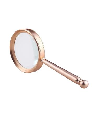 Magnifying Glass 5X Magnifier with Metal Handle High Clarity Loupe for Reading Books Inspection Magnifier Handheld Magnifying Glass Magnifier