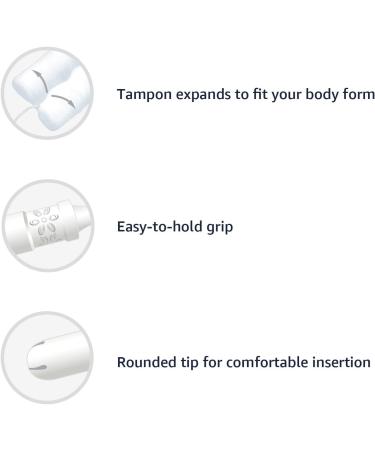 Amazon Basics Organic Tampons - Light/Regular/Super Absorbency Multipack, 36 Count, Unscented - 1 Pack - Buy Online on GoSupps.com