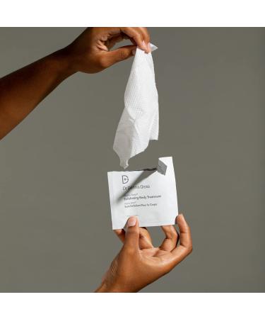 Dr. Dennis Gross Alpha Beta Exfoliating Body Treatment | Multi-Tasking Powered by AHA/BHAs for Smooth Hydrated Skin While Improving Ingrown Hairs Keratosis Pilaris and Blemishes | 2 Textured Towels - Buy Online on GoSupps.com