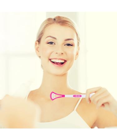 Adult Tongue Scraper Cleaner - Fresh Breath Tongue Brush (6 Pack, Random Color) - Buy Online on GoSupps.com