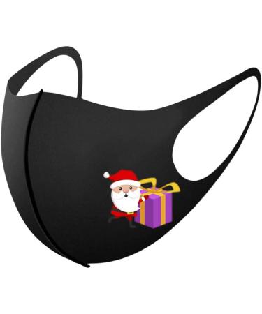5 PCS Women Christmas_Face_Protection_Mask Ice Silk Washable Elastic Ear Loops Butterfly Christmas-b - Buy Online on GoSupps.com
