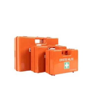 Karat Middle first aid box for companies & home DIN 13169 filled including wall bracket |1 Help Association box Set for offices and gastro emergency box up to 100 employees and at home (32x22x13 cm) 1 medium case