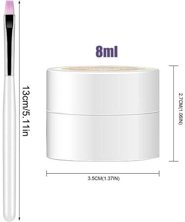  Huxibai Gel Patta | Gel For | 8 Color Palette with Nail Art for Girls - Buy Online on GoSupps.com