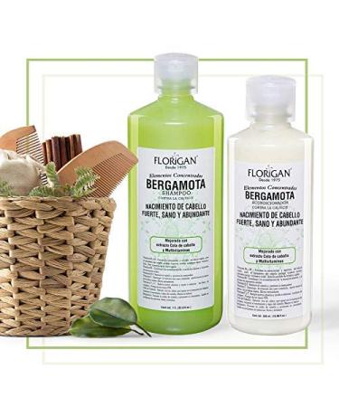 Florigan Bergamota Hair Growth Shampoo 1lt - 33.8 Fl Oz (Pack of 1) - Buy Online on GoSupps.com