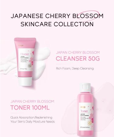 Sakura 5 in 1 Skin Care Set with Cleanser Toner Face Serum Face Cream and Eye Cream Skin Care Products for Teen Girls Skin Care Set - Buy Online on GoSupps.com