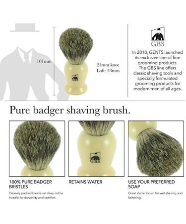G.B.S Badger Hair Shaving Brush & Pre-Shave Oil | Superior Glide Durable Shaving Soap | International Shipping Available - Buy Online on GoSupps.com