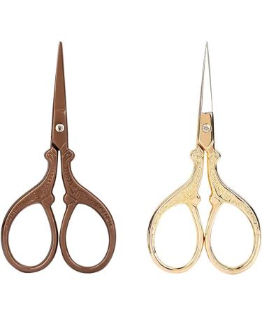 Vintage Crane Scissors Stainless Eyebrow Trim Scissors Beauty Scissors Steel Embroidery Beauty Makeup Scissors for Eyebrows Trim Mustache Beard Trimming Kit Personal Care Removal - Buy Online on GoSupps.com