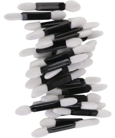 50pcs Disposable Double Ended Sponge Eye Shadow Applicators Dual Sided Eyeshadow Brush Sponge Tipped Oval Makeup Applicator - Buy Online on GoSupps.com