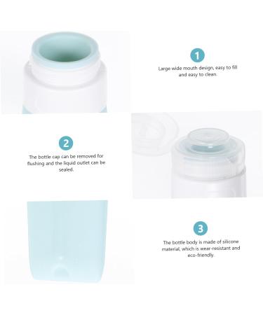 minkissy 1 Set Travel Bottle Travel Container Outdoor Accessory Silicone Containers Travel Lotion Container Professional Travel Jar Spray Lotion Makeup Jar Silica Gel Storage Shampoo Bottle 15x3.5x3.5cm Assorted Color - Buy Online on GoSupps.com
